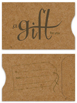 gift card envelope template