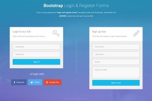 gift certificate template pages bootstrap free login register forms template