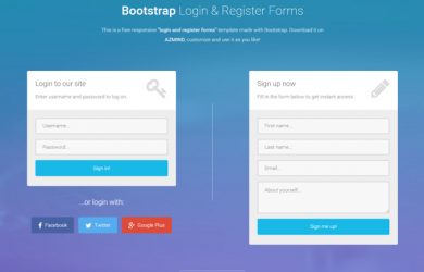 gift certificate template pages bootstrap free login register forms template