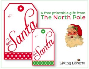 gift tag template free santa gift tags from the north pole christmas free printable labels in christmas gift tag template from santa
