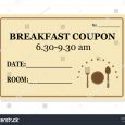 gift tag template free stock vector breakfast coupon template for hotel isolated on white background vector