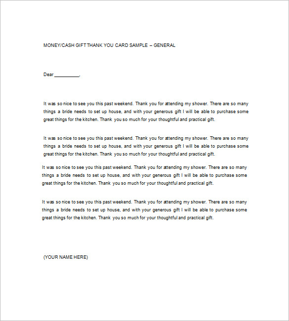 gifting letter template