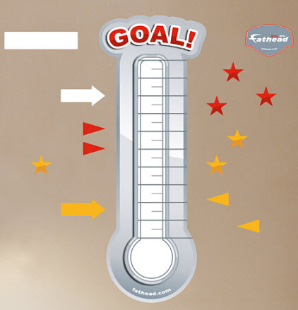 goal thermometer template