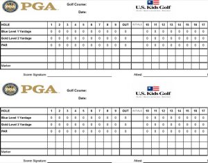 golf scorecard template family golf course scorecard template