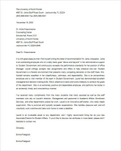 grad school letter of recommendation printable letter of recommendation for graduate school from employer