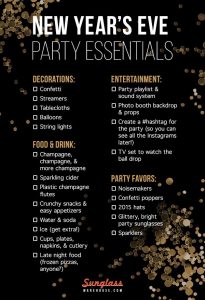 graduation party checklist new years eve party planning checklist