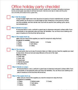 graduation party checklist office holiday party checklist
