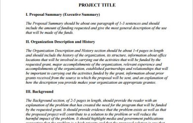 grant proposal template grant funding proposal pdf download