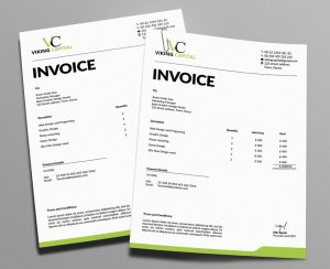 graphic design invoice minimalist invoice template