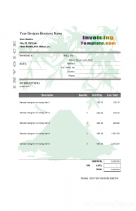 graphic design invoice template designer invoicing format bamboo chinese painting printed