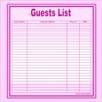 guest list template download wedding guest list template