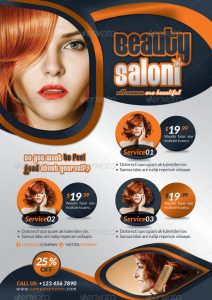 hair salon flyers professional beauty salon flyer template indd format