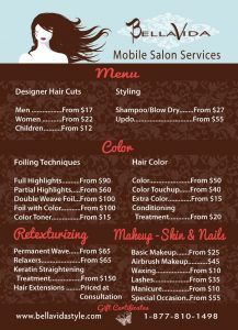 hair salon websites bdfccfddfeca mobile salon trailers salon menu