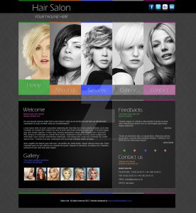 hair salon websites hair salon website design template by thsensedesign dmys