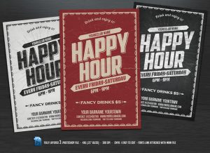 happy hour flyer preview f