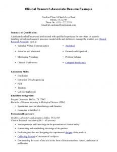 high school resume sample clinical research assistant resume