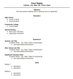 high school student resume template hs ss