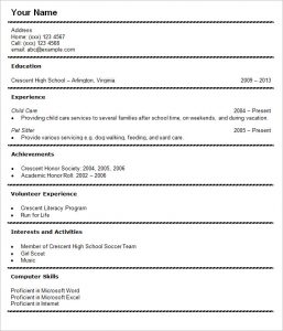 high school student resume template sample high school student cv resume template