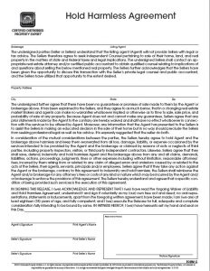 hold harmless agreement form form c notary pdf
