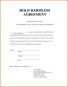 hold harmless agreement form hold harmless agreement sample hold harmless agreement template zadxgpt