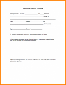 hold harmless agreement template contractor agreement form independentcontractoragreement