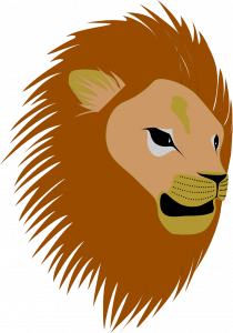 holiday border images lion head clipart
