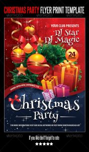 holiday party flyer cristmas party main preview image