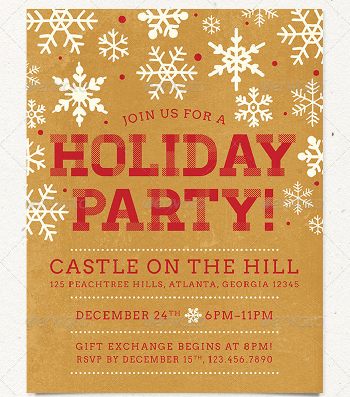 holiday party flyer