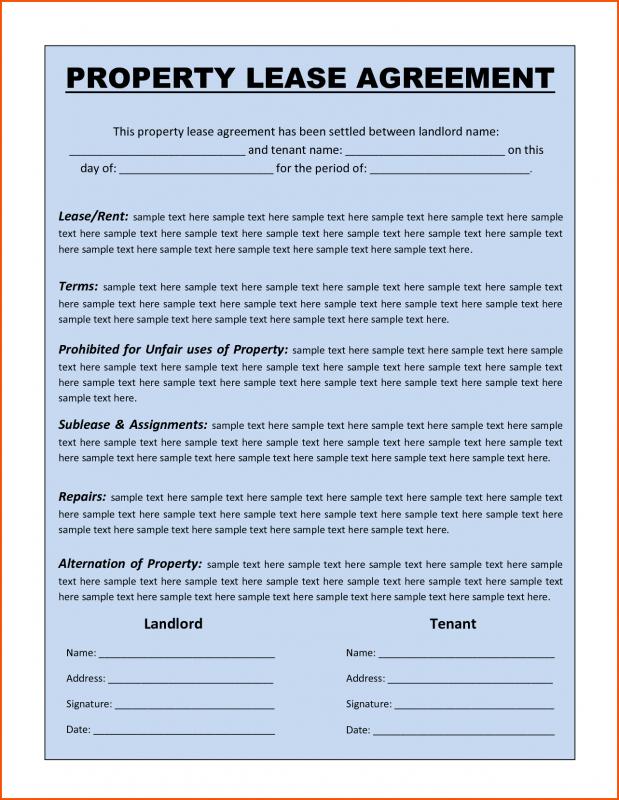 home lease agreement