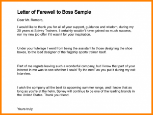 home offer letter goodbye letter to boss letter of farewell to boss sample