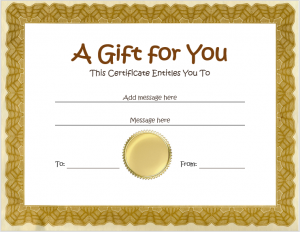 homemade gift certificates gift certificate template