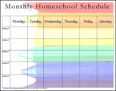 homeschool schedule template