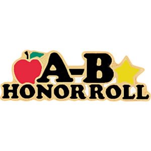 honor roll certificate elp a b honor roll award pin apple and star