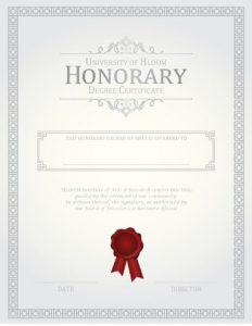 honor roll certificate honorary degree certificate template