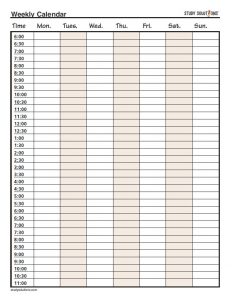 hourly planner template weekly calendar online weekly calendar iwfvxf