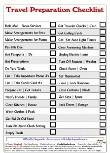 house cleaning checklist pdf travel preparation checklist