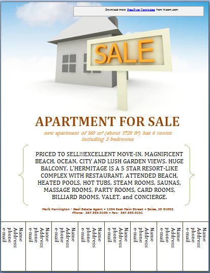 house for sale flyer