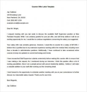 house offer letter template counter offer letter template word free download min
