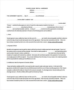 house rental contract double bed room house rental agreement doc download