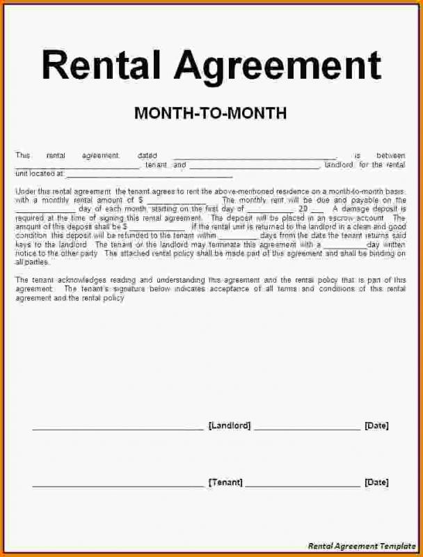 house rental contract