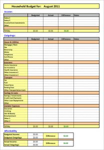 household budget templates home budget template printable template