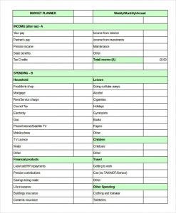 household budget templates household budget template free sample example format free in household budget template