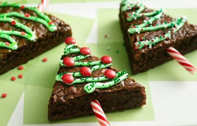 how to create a family tree christmas tree chocolate brownies recipe hero