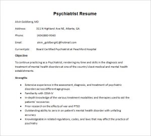 how to make a doctor note psychiatrist resume template