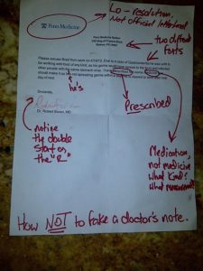 how to make a fake doctors note d hyman