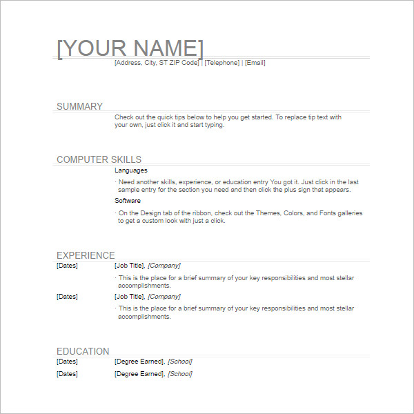 how to write a high school resume