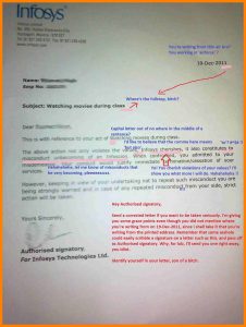 how to write a letter of application infosys offer letter