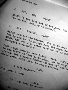 how to write a script format screenwriting cover