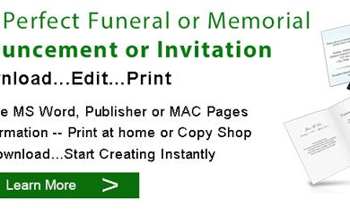 how to write an obituary sample funeral announcement invitation banner