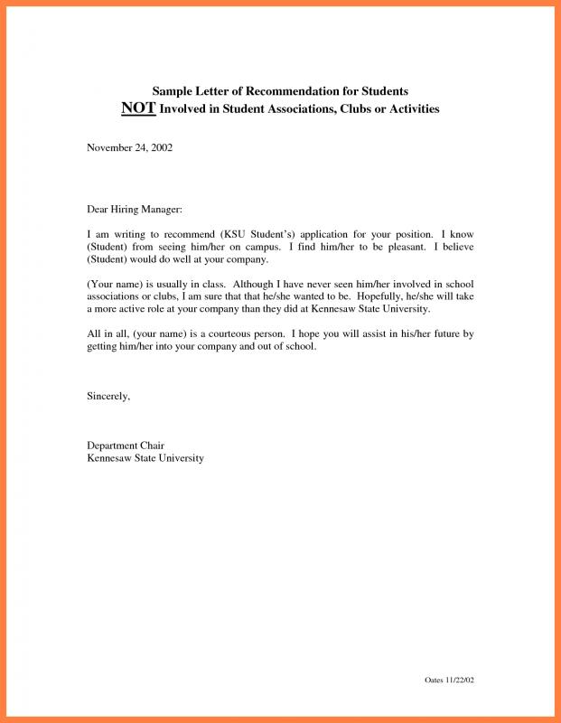 how to write recommendation letter